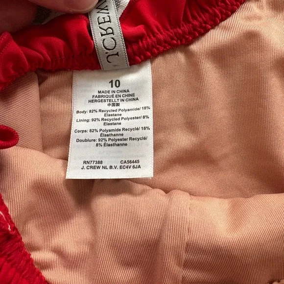 J. Crew Red Ruffled Swimsuit - Picture 7 of 8